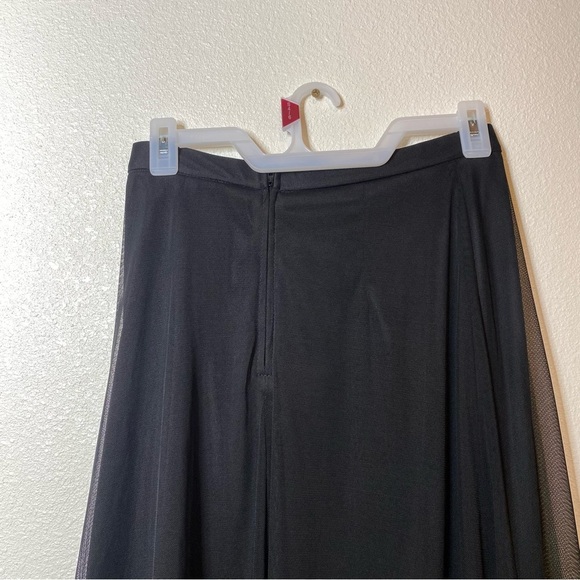 JS Collections Size 6 Black Sheer Lined Long Victorian Formal Maxi Skirt EUC - Picture 6 of 7
